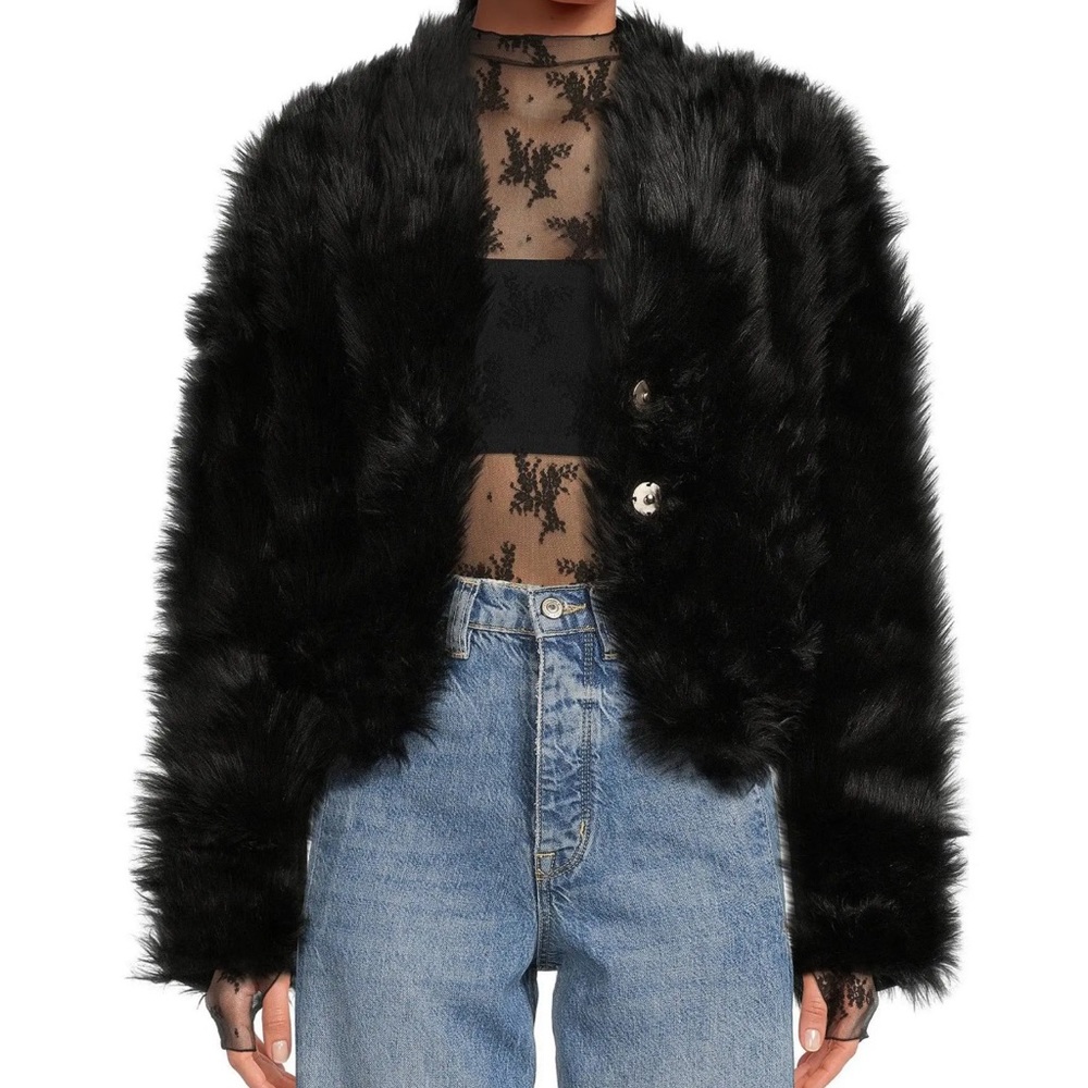 Free People Faux Fur Bolero